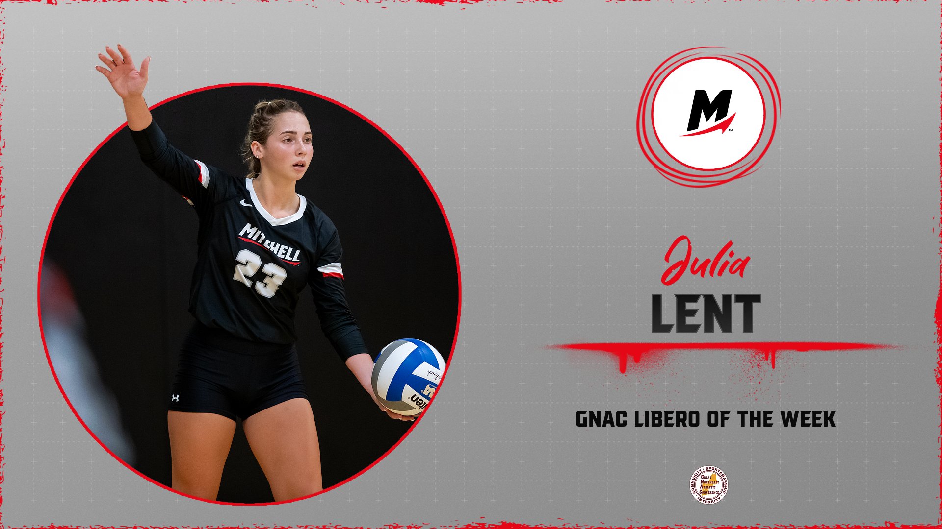 Lent Earns GNAC Libero of the Week Honors