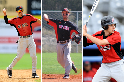 Baseball Trio Earns NECC Honors