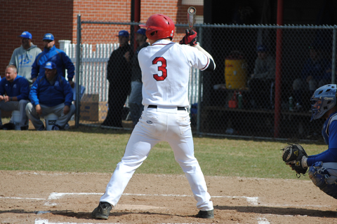 Baseball Rallies Late to Split with Becker