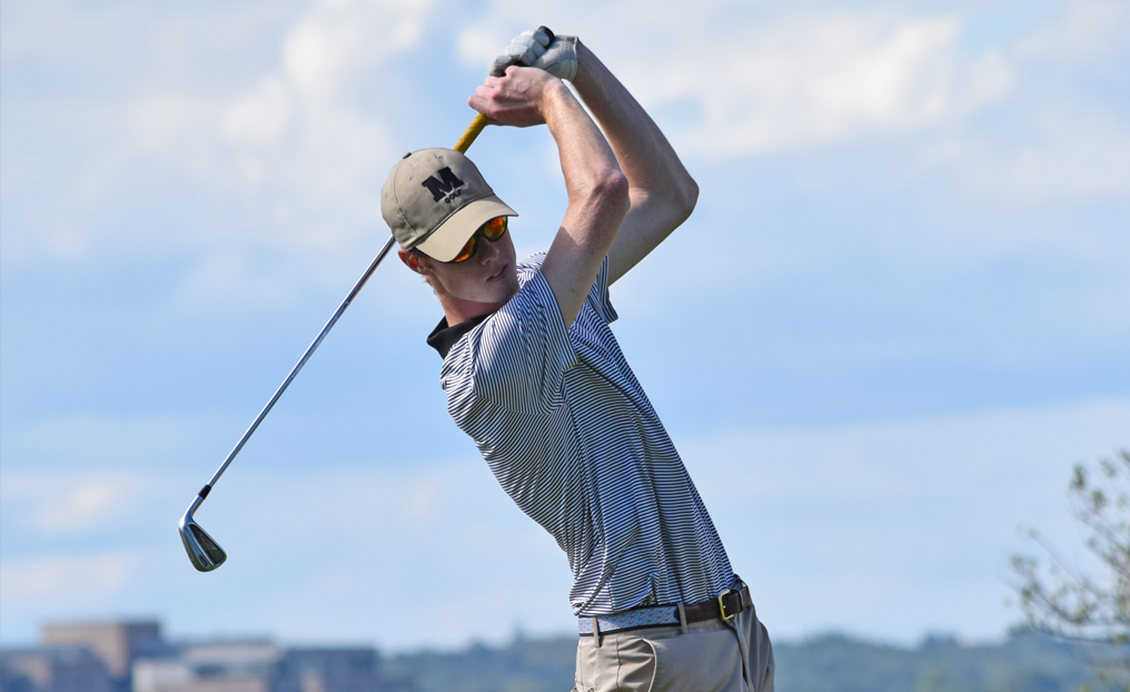 Knisel Leads Men's Golf in First Day of NECC Championship