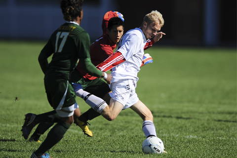 Men's Soccer Surges Past Newbury