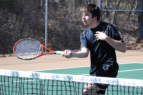 Men's Tennis Finishes Unbeaten in NECC Play