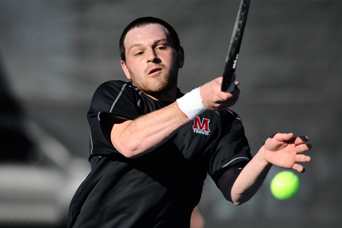 Men's Tennis Advances to NECC Finals