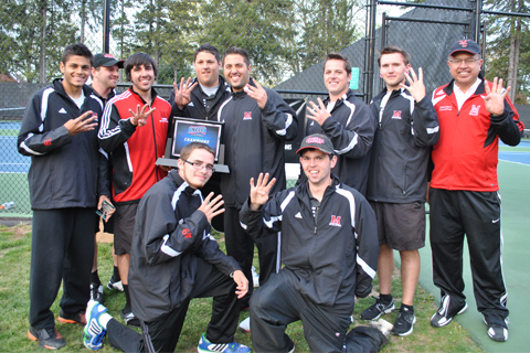 Men's Tennis Wins Fourth Straight NECC Championship