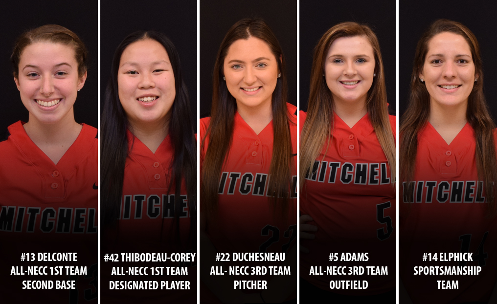 Five From Softball Honored by NECC