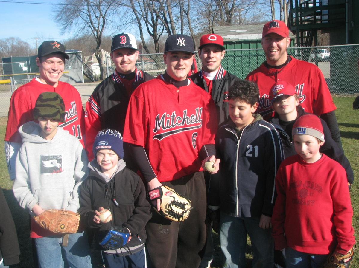 Mitchell Baseball Team Completes Community Service Project at Local Little League