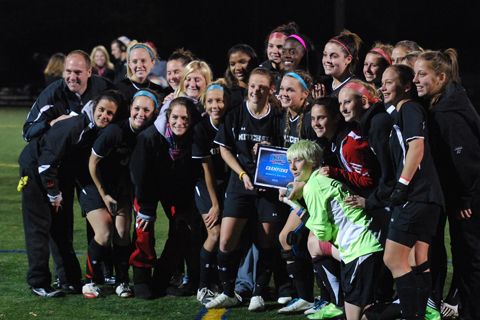 Women's Soccer Wins NECC Championship
