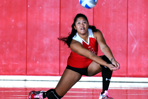 Volleyball Splits with Becker, Newbury