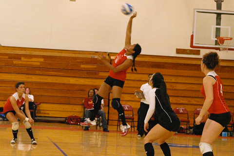 Volleyball Splits Doubleheader at Mass Maritime