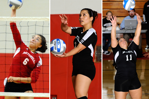 Three Mariners Earn NECC Volleyball Honors