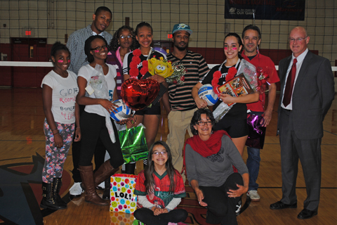 Volleyball Falls to Regis on Senior Night