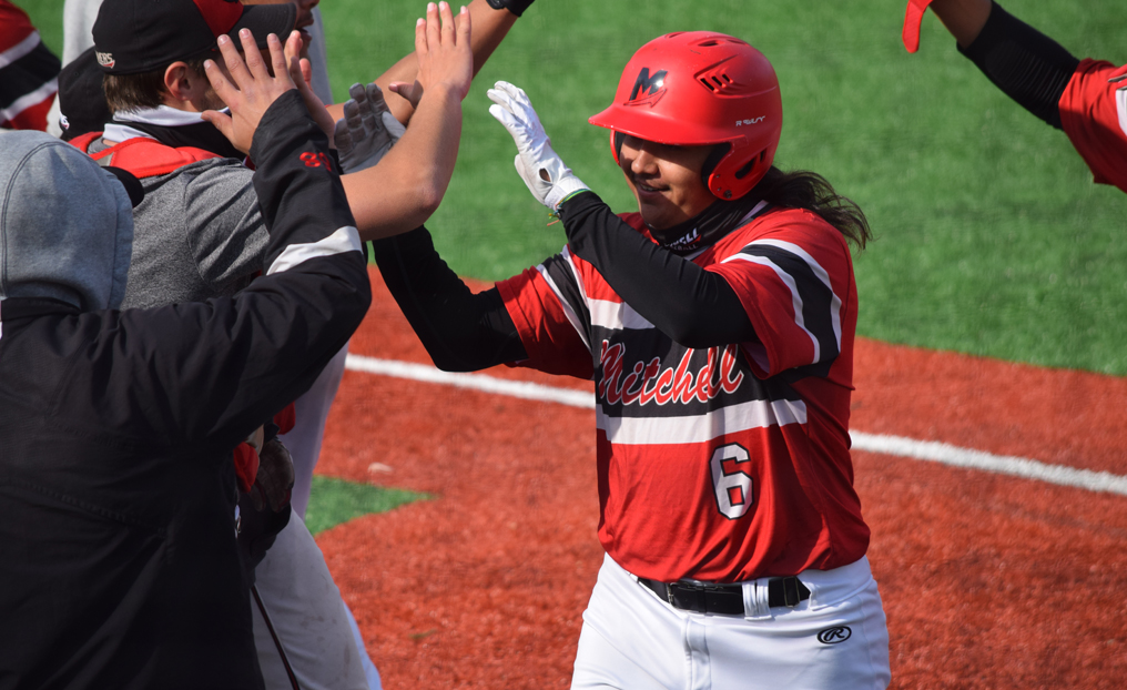 Baseball Salvages Split in NECC Opener