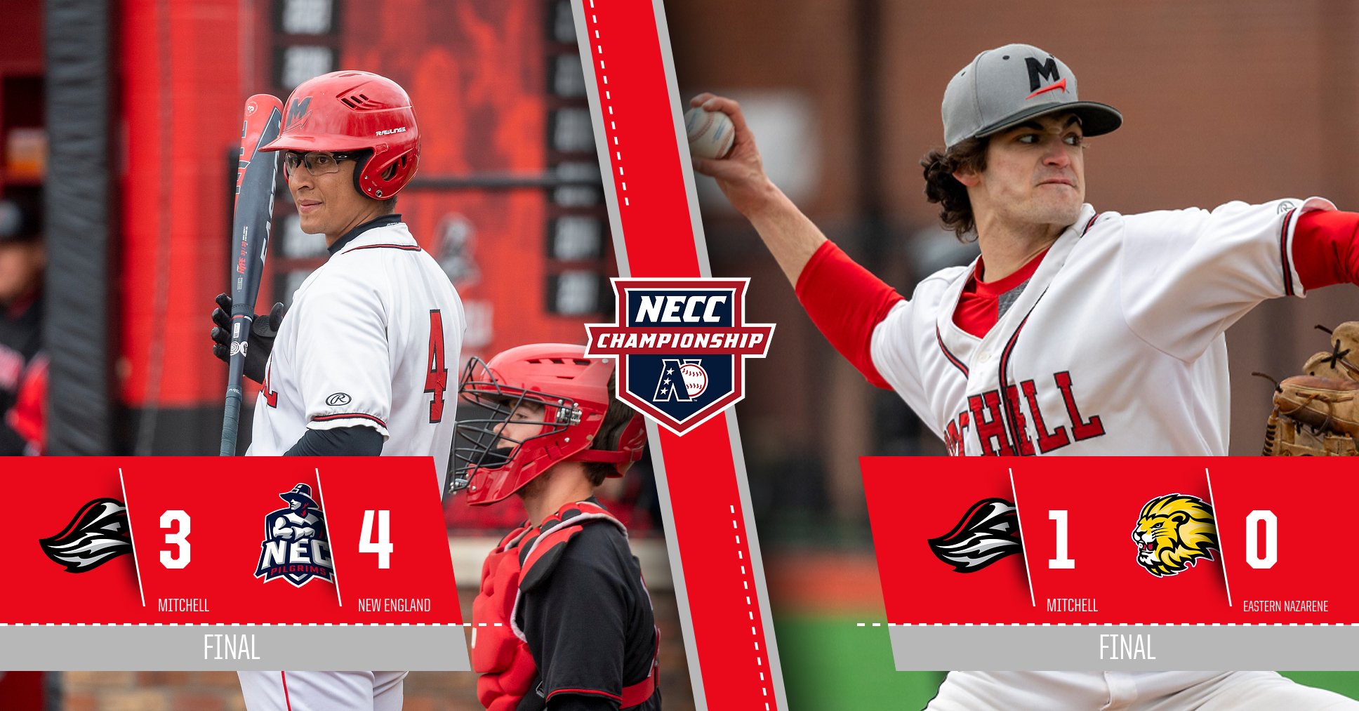 Baseball Advances To NECC Title Round