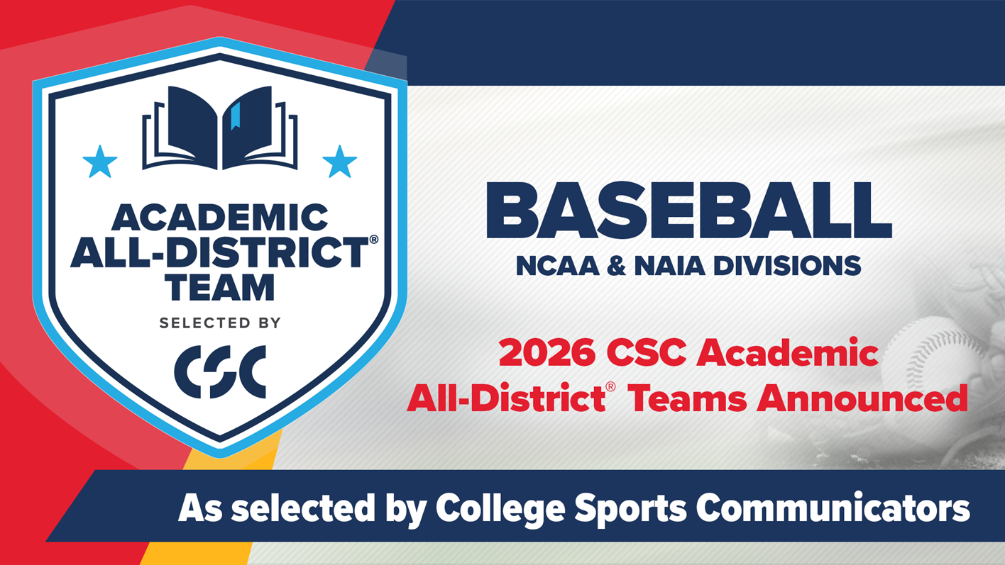 Five Baseball Players Named to CSC Academic All-District Team