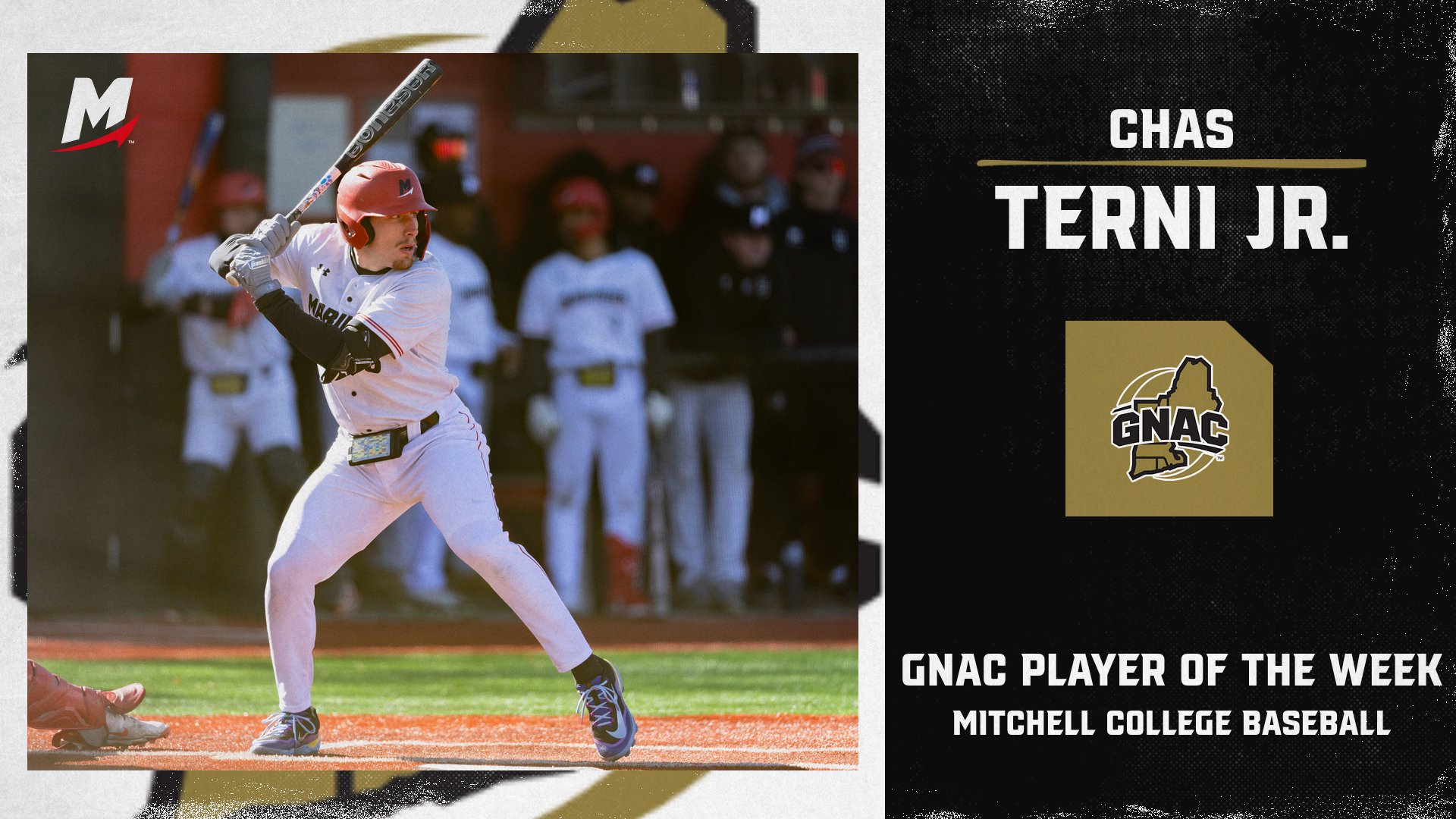Terni Jr. Repeats as GNAC Player of the Week