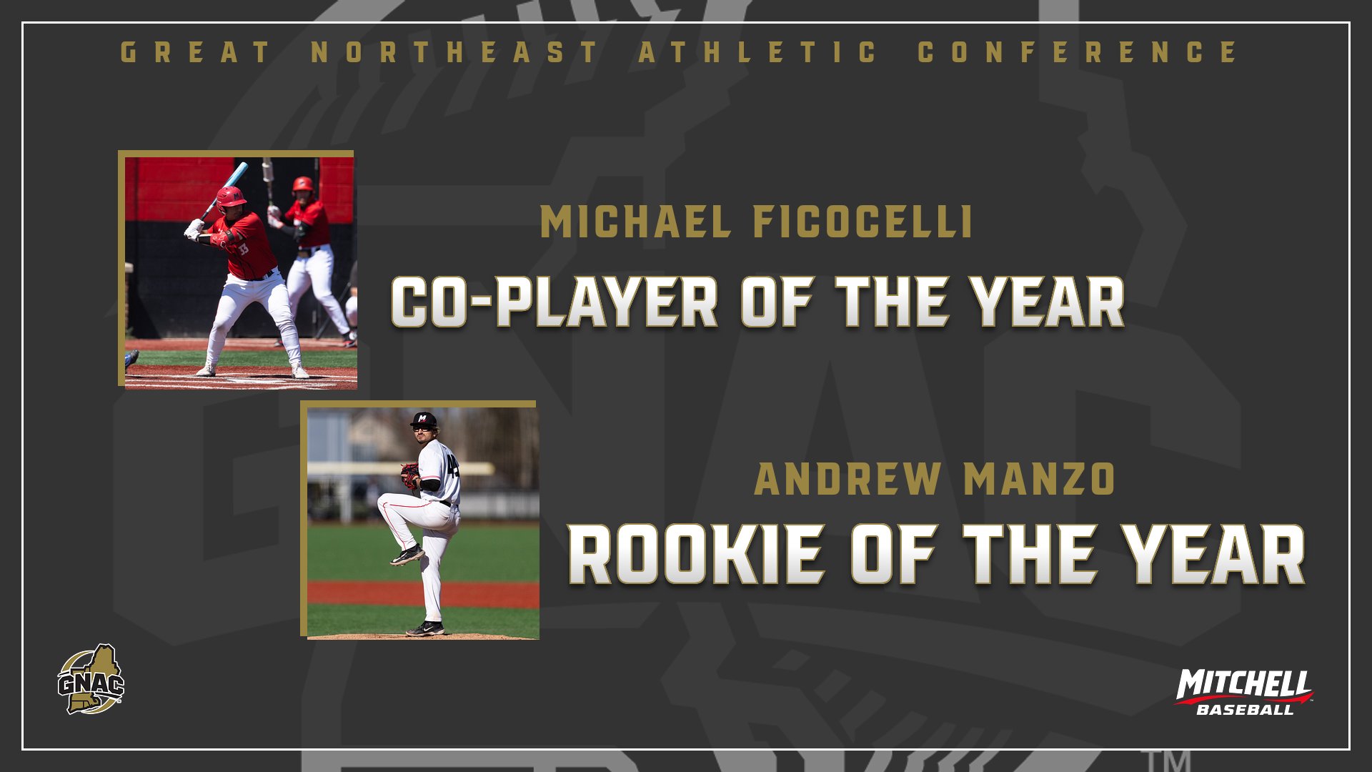 Ficocelli &amp; Manzo Earn Major Awards as Nine Baseball Players Land on All-Conference Teams