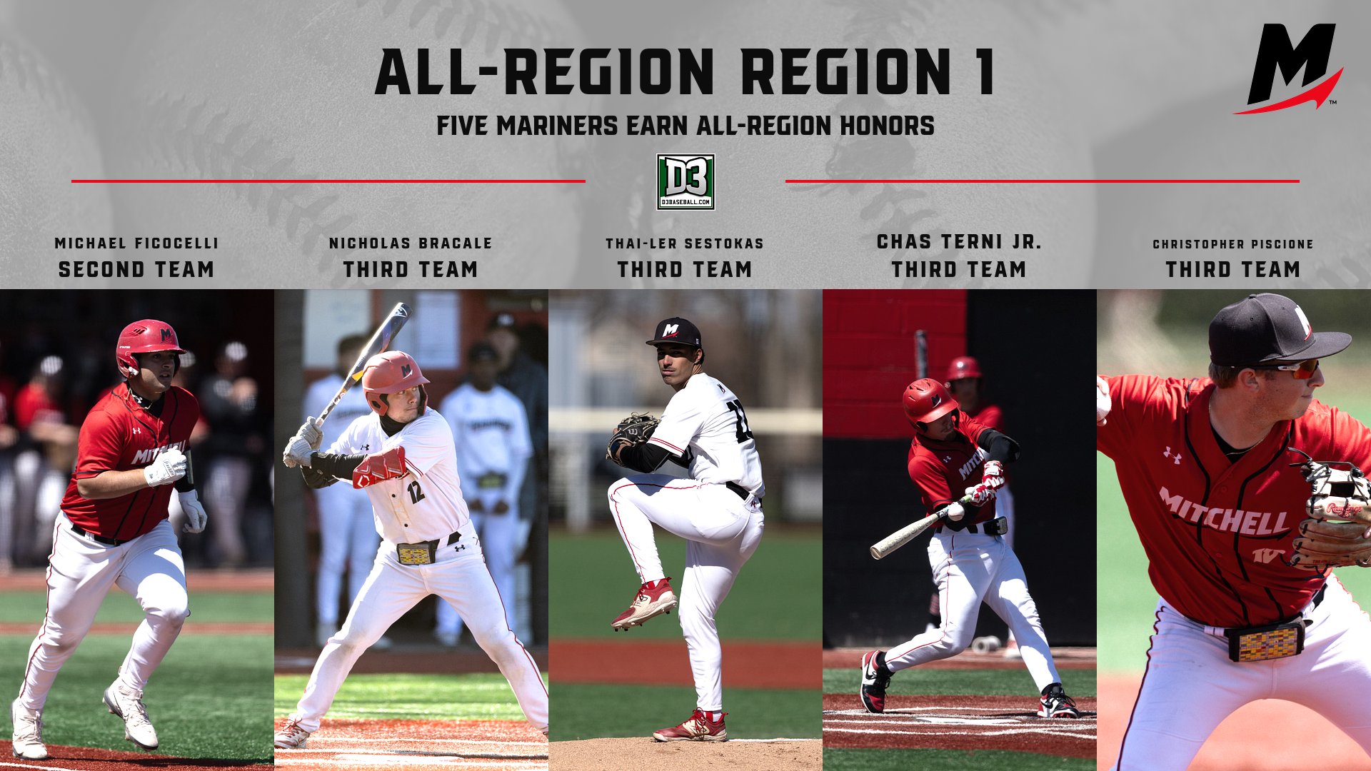 Five From Baseball Earn All-Region Honors from D3baseball.com