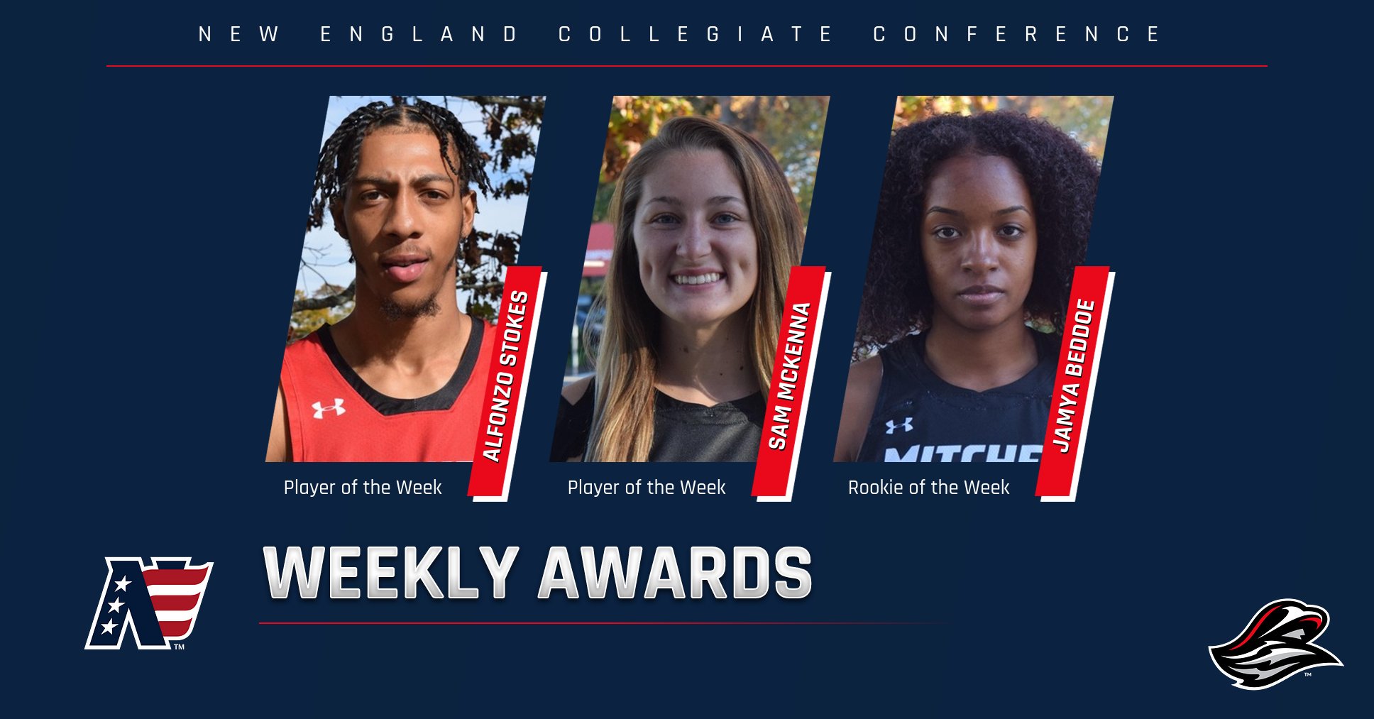 Three Mariners Earn NECC Weekly Honors