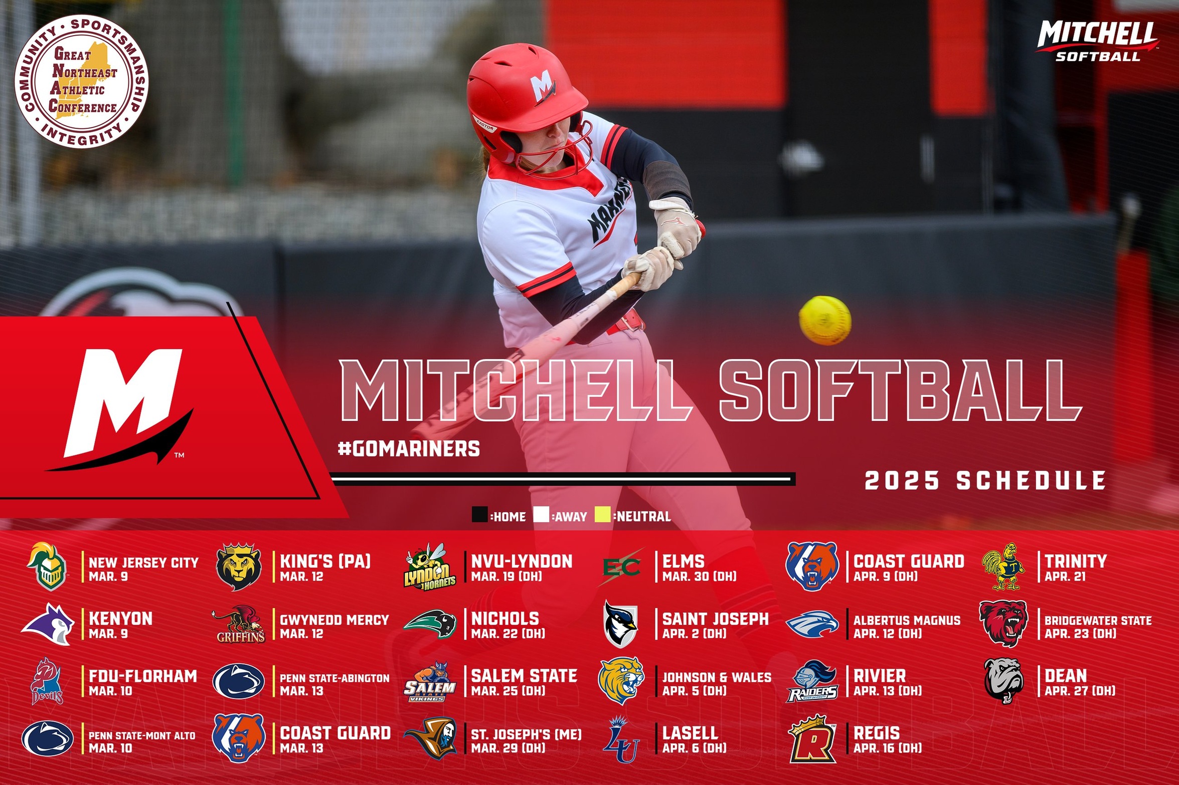 2025 Softball Schedule Released