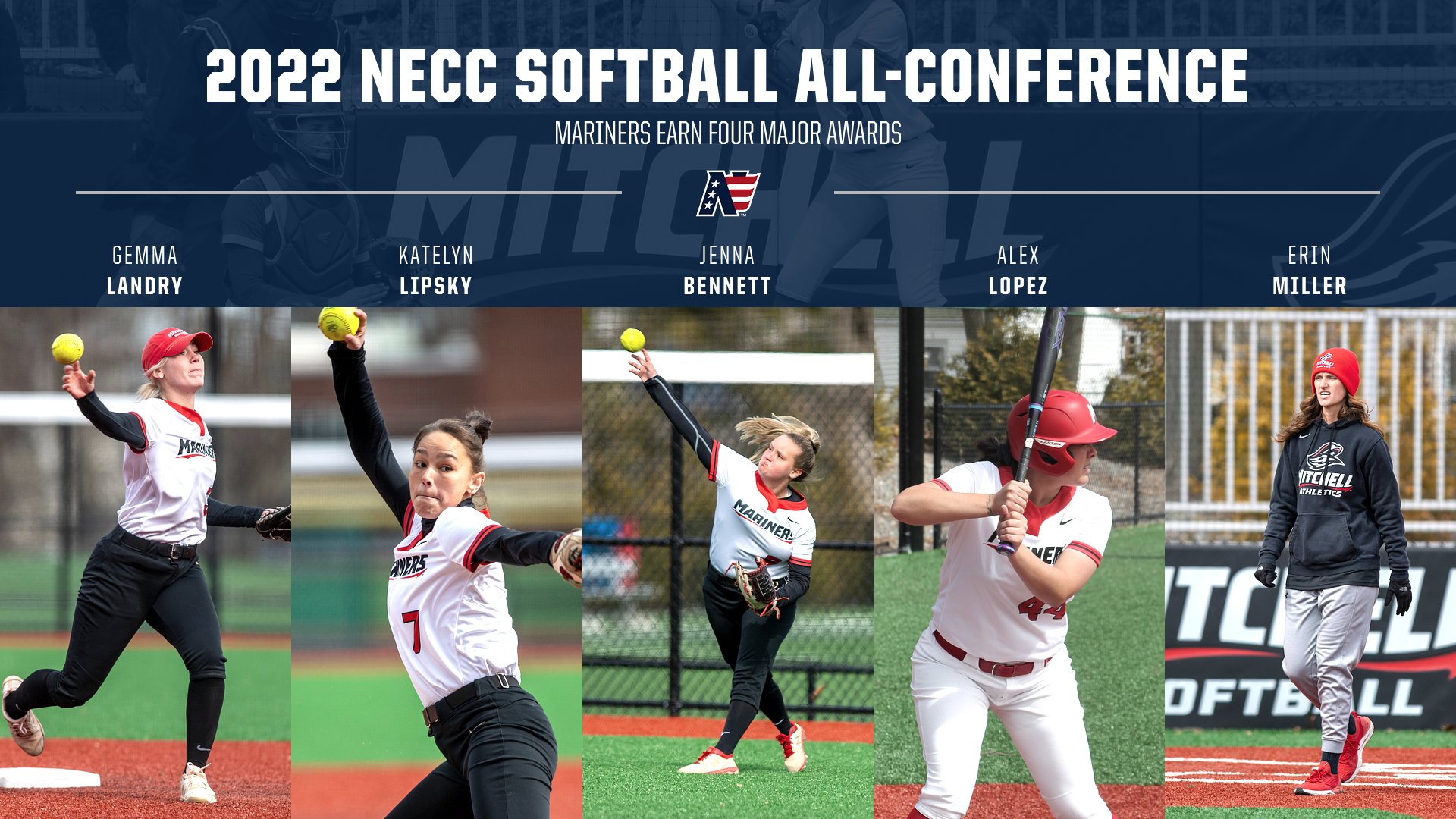 Softball Grabs Tops NECC Honors