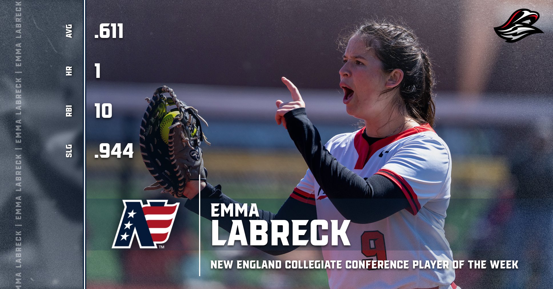 LaBreck Earns NECC Player of the Week Honors