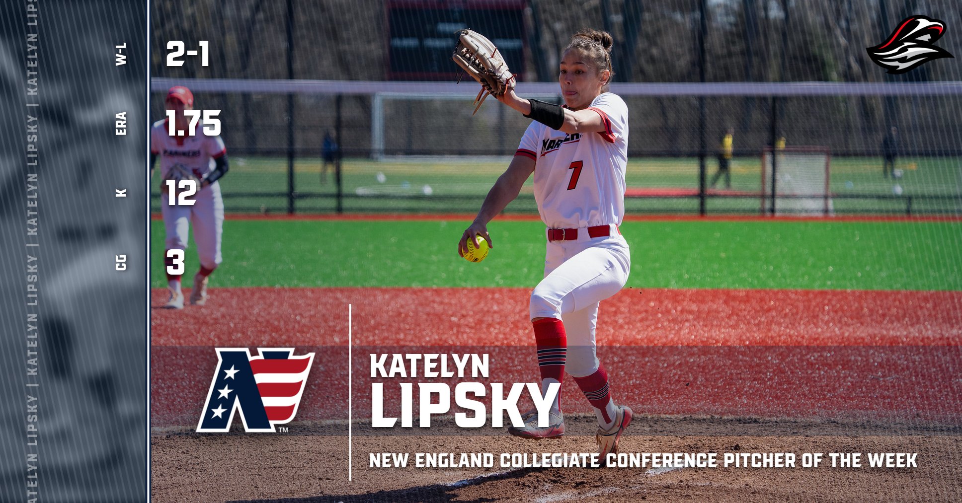 Lipsky Named NECC Pitcher of the Week