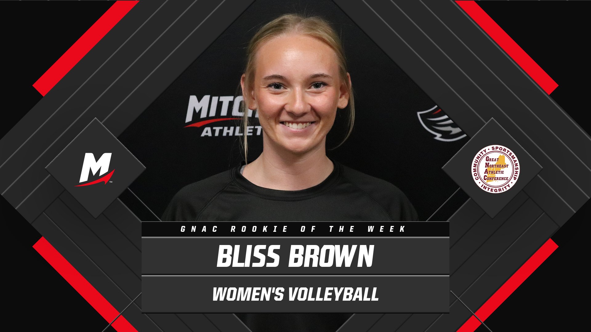 Brown Named GNAC Women&rsquo;s Volleyball Rookie of the Week